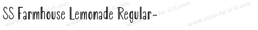 SS Farmhouse Lemonade Regular字体转换